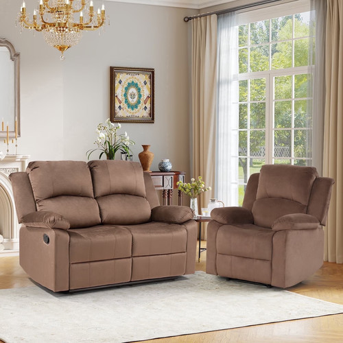 Manual reclining couch - manual, set