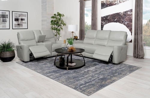 Grey gray faux leather - pc,