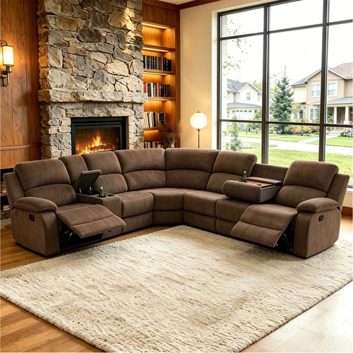 Brown chenille piece - 3,