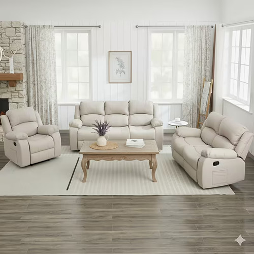 Modern leather recliner - modern, sofa