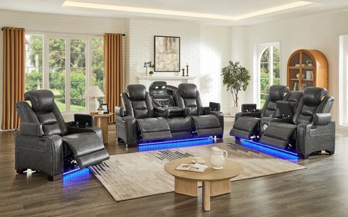 Luxury 3pc led - led, recliner