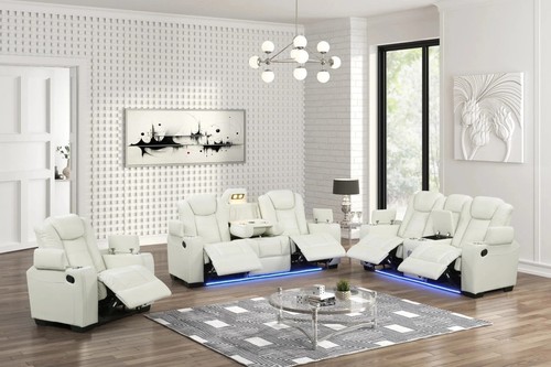 New 3pc led - recliner, set