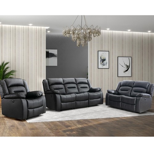 Faux leather power recliner - faux,
