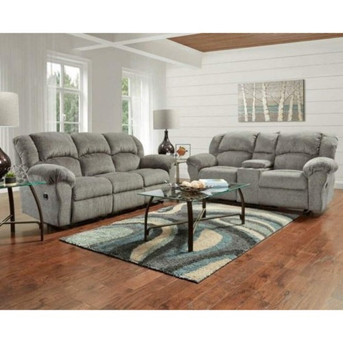 Allure grey reclining sofa - grey, set