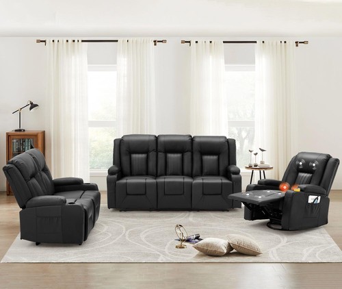 Pcs leather recliner - leather,