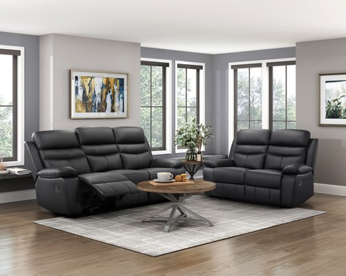 Black top grain - black, leather