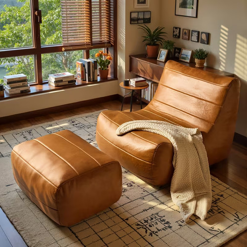 2pcs faux leather leisure sofa - faux,